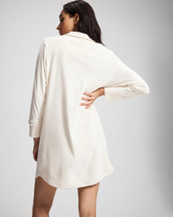 Long-Sleeve Notch Collar Sleepshirt - CHAMPAGNE DREAMS | Soma discount