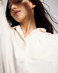 Long-Sleeve Notch Collar Sleepshirt - CHAMPAGNE DREAMS | Soma discount
