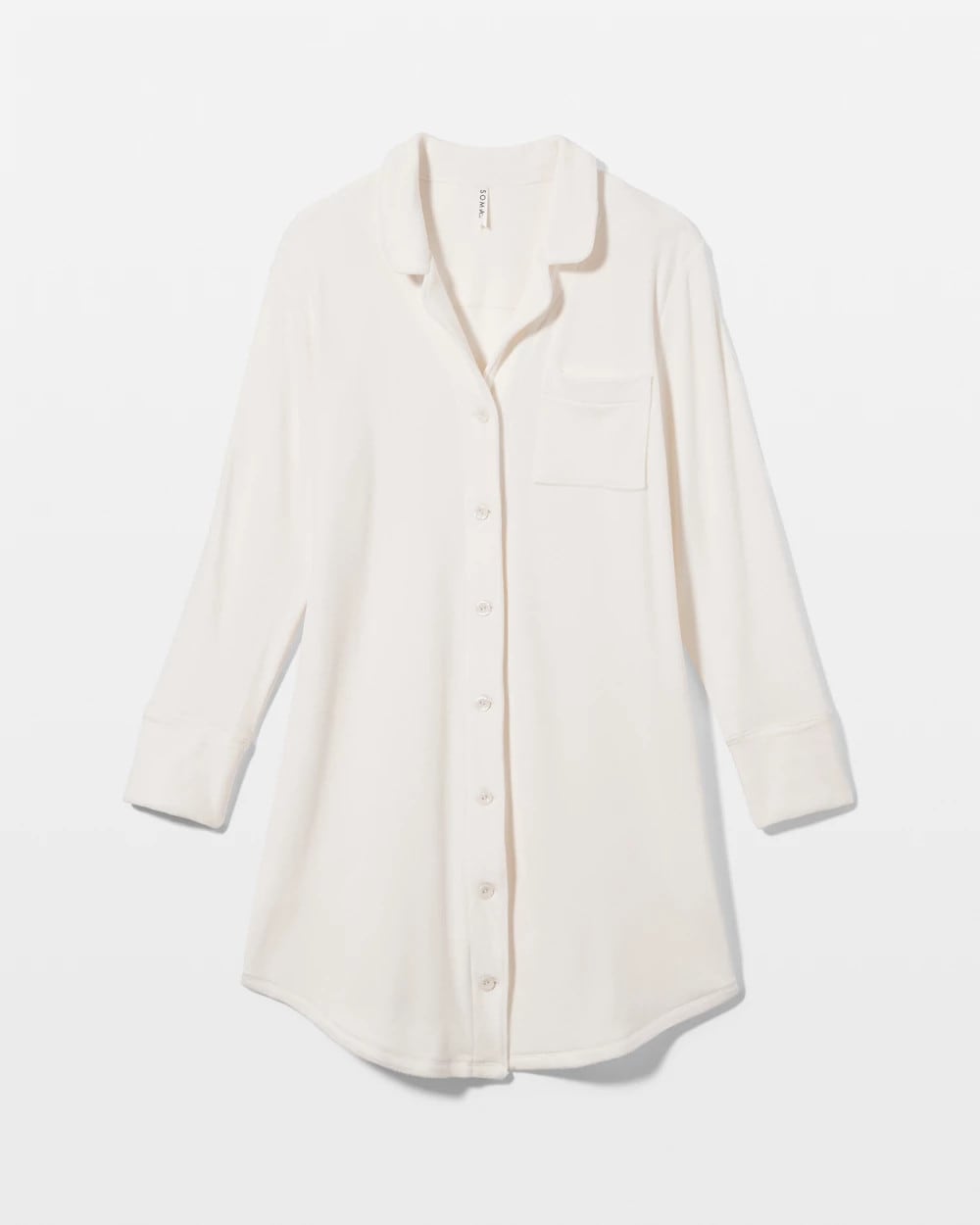 Long-Sleeve Notch Collar Sleepshirt - CHAMPAGNE DREAMS | Soma discount