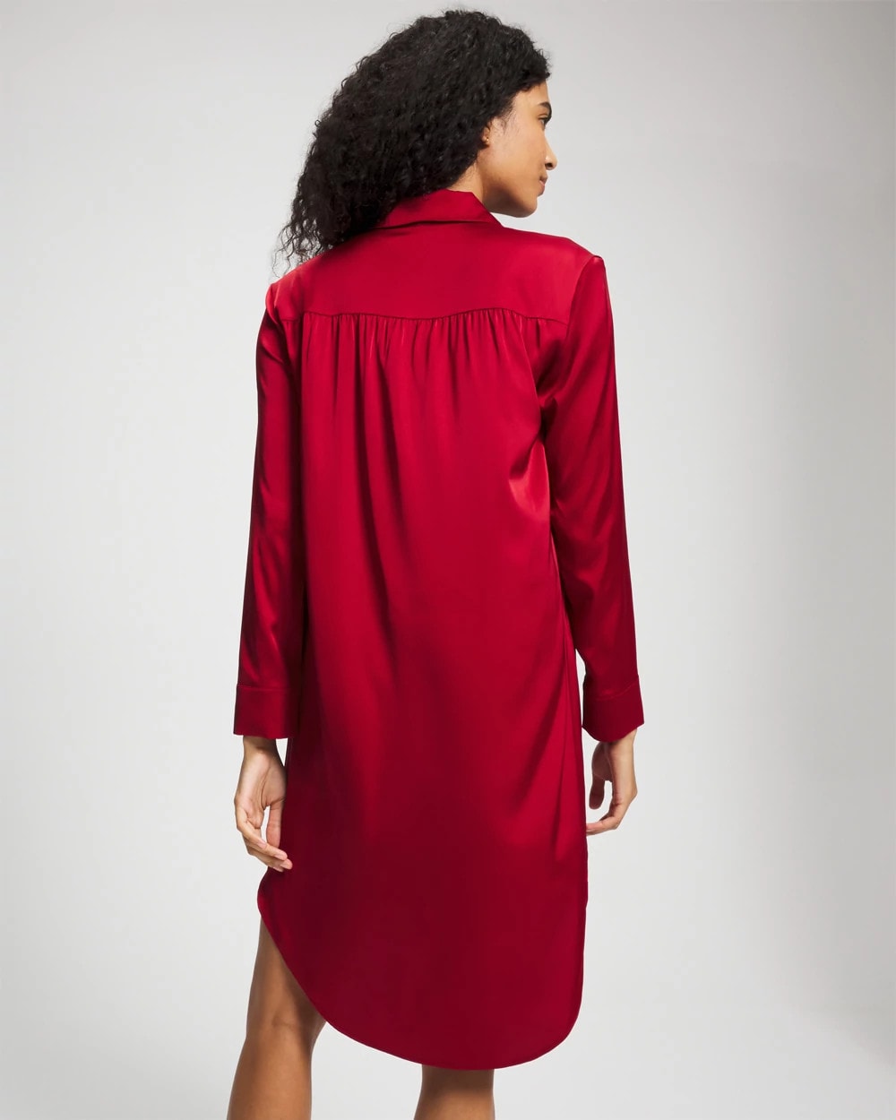 Long-Sleeve Sleep Shirt - PAINT THE TOWN RED | Soma outlet