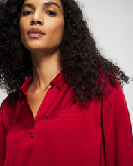 Long-Sleeve Sleep Shirt - PAINT THE TOWN RED | Soma outlet