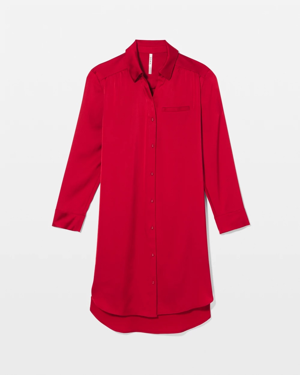 Long-Sleeve Sleep Shirt - PAINT THE TOWN RED | Soma outlet