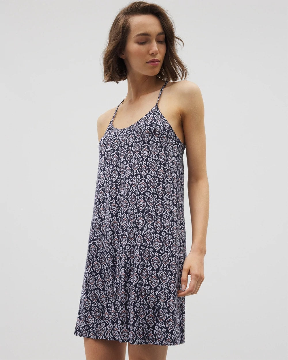 Strappy Sleepshirt - PLENTIFUL PIECES NAVY | Soma sale