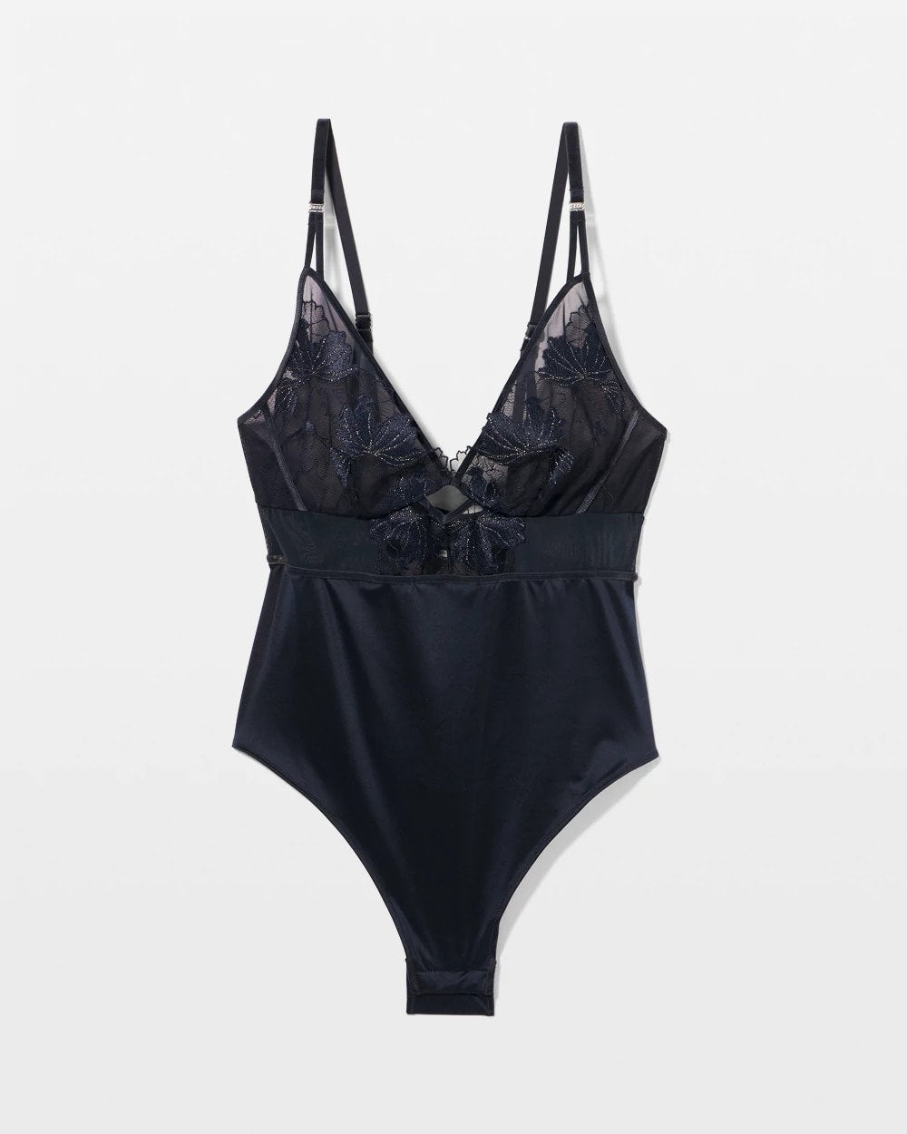 Soma’s Sexiest Luster Knit Embroidered Bodysuit - MIDNIGHT SKIES | Soma outlet