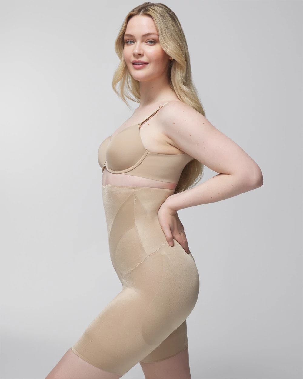 Mid-Level Shaping Vanishing Edge High-Waist Thigh Slimmer - WARM AMBER | Soma discount