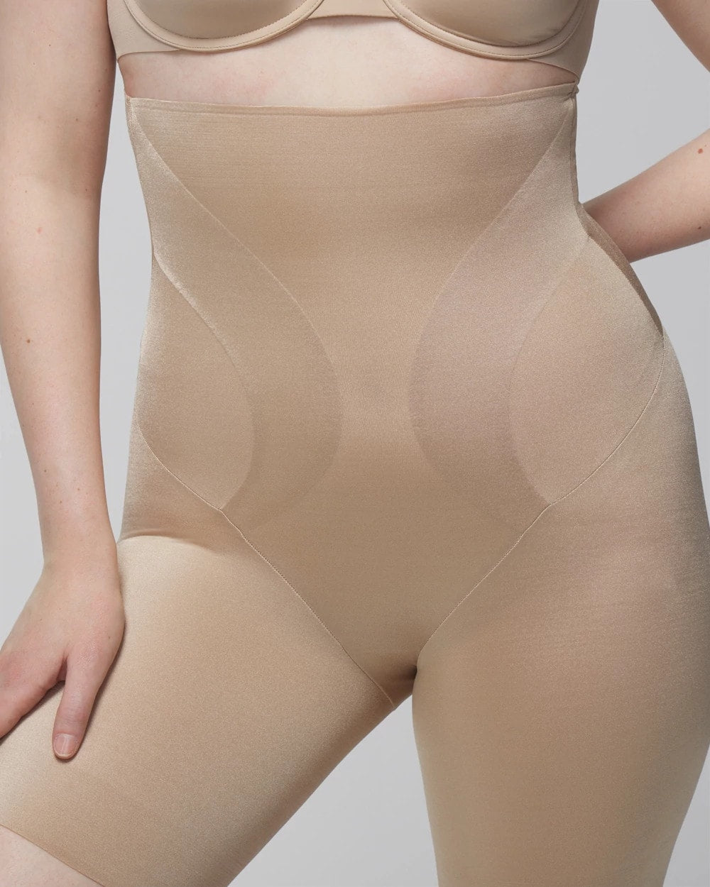 Mid-Level Shaping Vanishing Edge High-Waist Thigh Slimmer - WARM AMBER | Soma discount