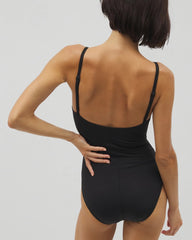 Twist-Front Keyhole One-Piece - BLACK | Soma on sale