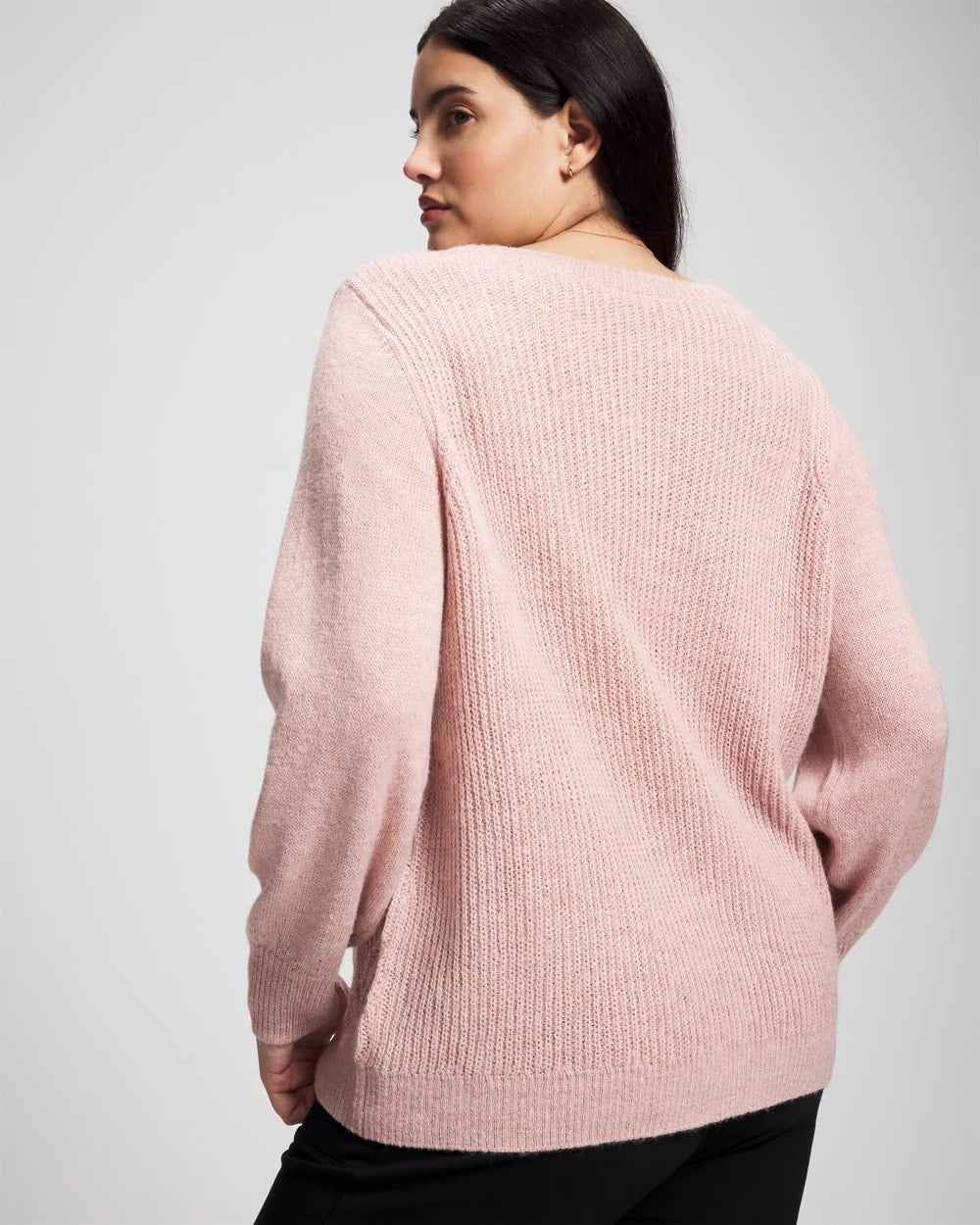 Shimmer Cable Knit Sweater - ADOBE ROSE | Soma discount
