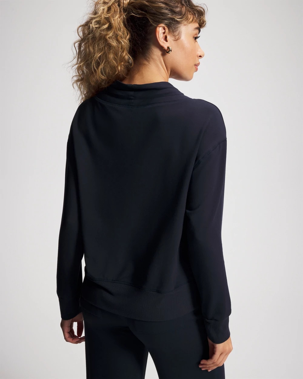 Ultrasoft Fleece Relaxed Funnel Neck Sweatshirt - MIDNIGHT SKIES | Soma Online