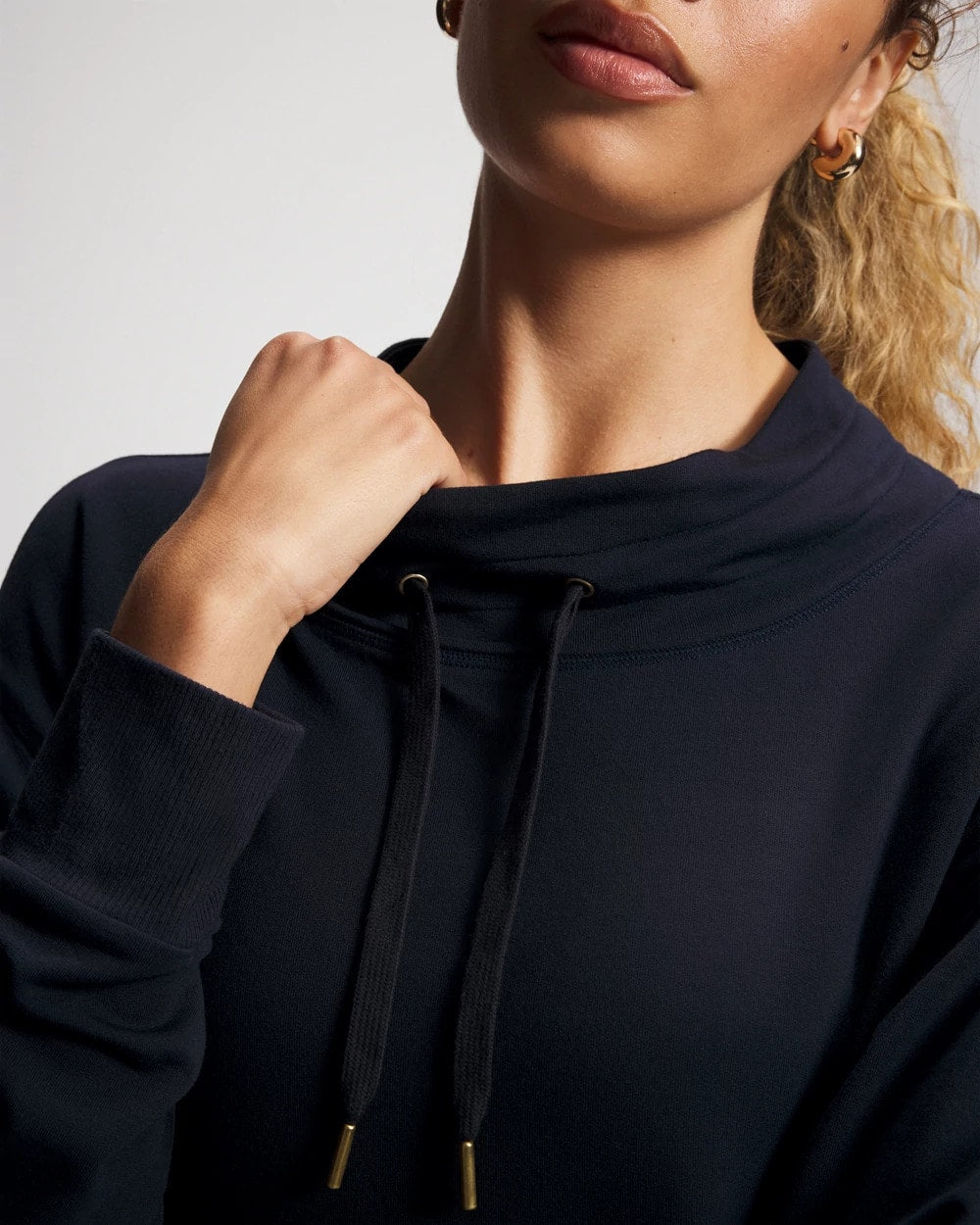 Ultrasoft Fleece Relaxed Funnel Neck Sweatshirt - MIDNIGHT SKIES | Soma Online