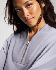 Ultrasoft Fleece Quarter Zip Sweatshirt - PERFECT SKY | Soma near me