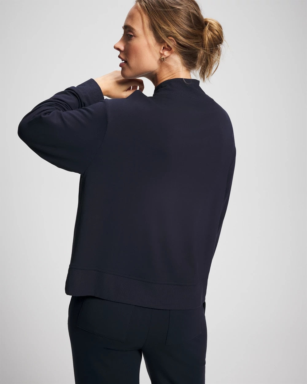 Ultrasoft Fleece Quarter Zip Sweatshirt - MIDNIGHT SKIES | Soma on sale