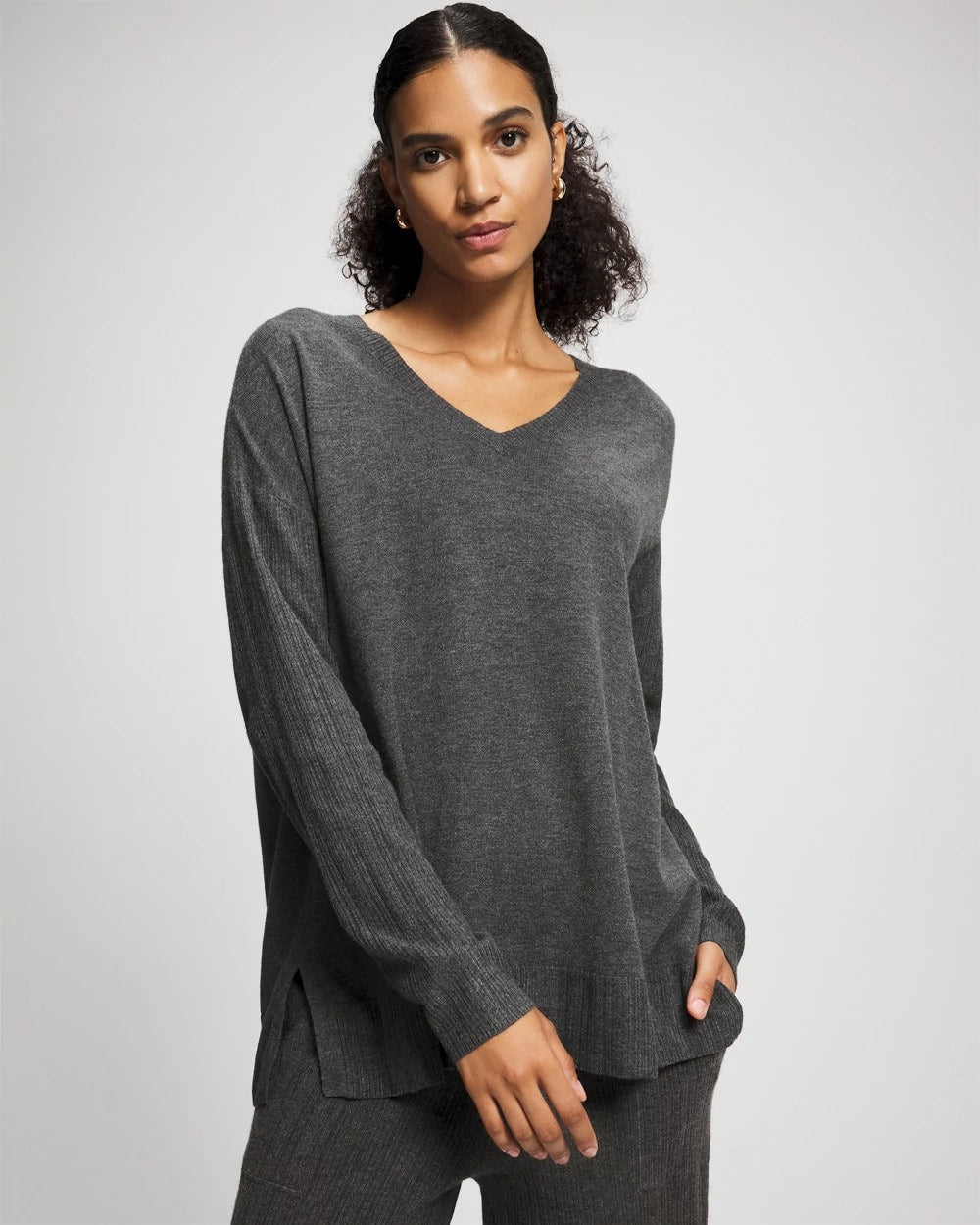 Premier Knit Sweater - HEATHER QUARTZ | Soma discount