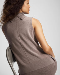 Premier Knit Sweater Turtleneck Sleeveless Top - HEATHER FAWN | Soma discount