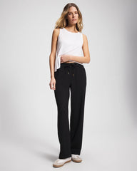 Essential Terry Straight Leg Pants - BLACK | Soma discount
