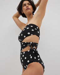 Bandeau Cutout One-Piece Suit - MOVEMENT DOT MINI B | Soma Online