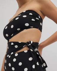 Bandeau Cutout One-Piece Suit - MOVEMENT DOT MINI B | Soma Online