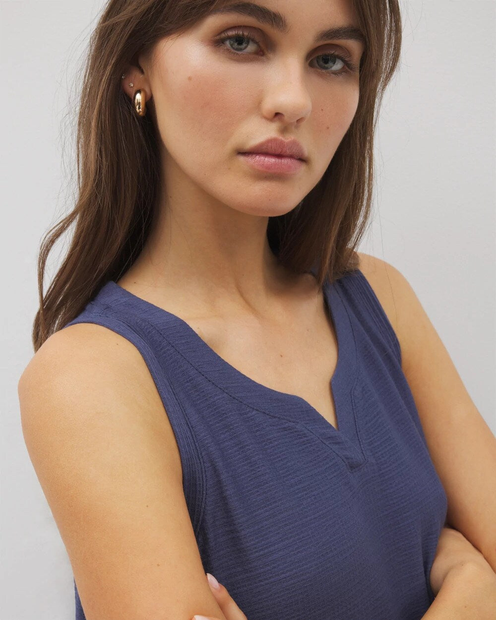 Crinkle Knit Tank Top - LUNAR TIDE | Soma for sale