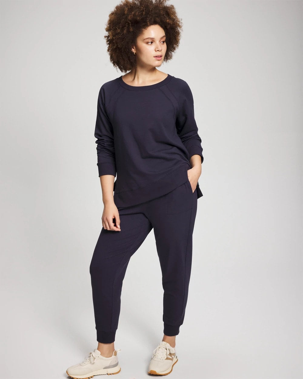 Essential Terry Crewneck Sweatshirt - DEEP INDIGO | Soma outlet