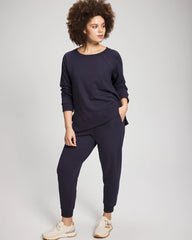 Essential Terry Crewneck Sweatshirt - DEEP INDIGO | Soma outlet