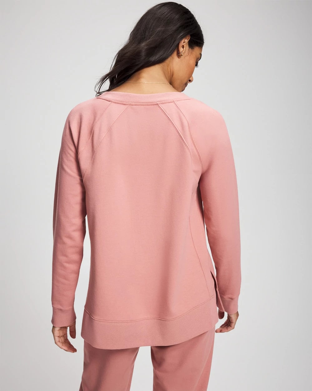 Essential Terry Crewneck Sweatshirt - CINDER ROSE | Soma near me