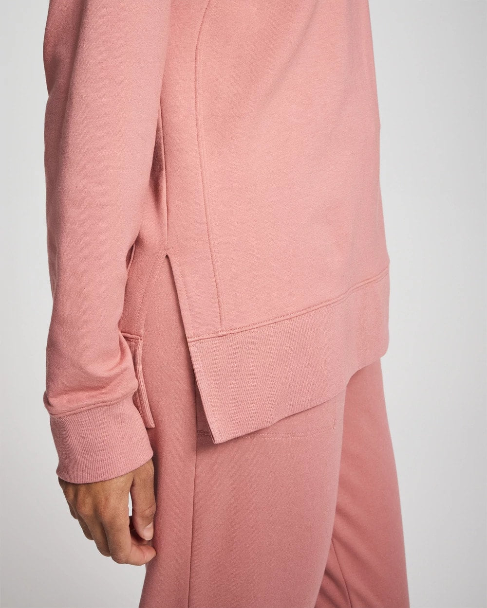 Essential Terry Crewneck Sweatshirt - CINDER ROSE | Soma near me