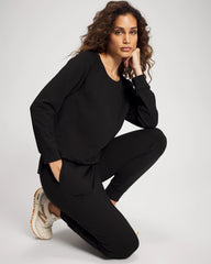 Essential Terry Crewneck Sweatshirt - BLACK | Soma for sale