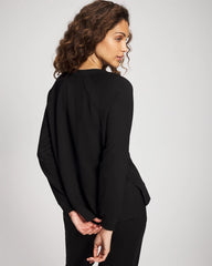 Essential Terry Crewneck Sweatshirt - BLACK | Soma for sale
