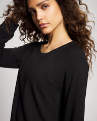 Essential Terry Crewneck Sweatshirt - BLACK | Soma for sale
