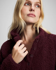 Sherpa Pullover - MERLOT | Soma on sale