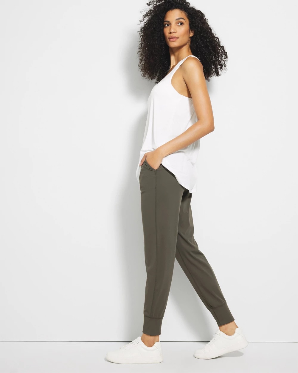 24/7 High-Waist Joggers - DARK GRAY OLIVE | Soma on sale