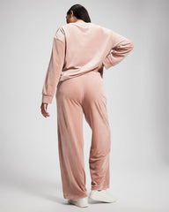 Velour Straight Leg Pants - ADOBE ROSE | Soma outlet