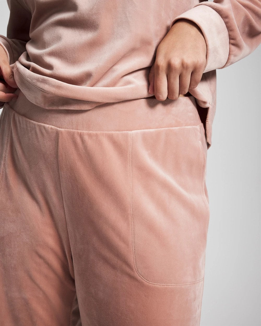 Velour Straight Leg Pants - ADOBE ROSE | Soma outlet