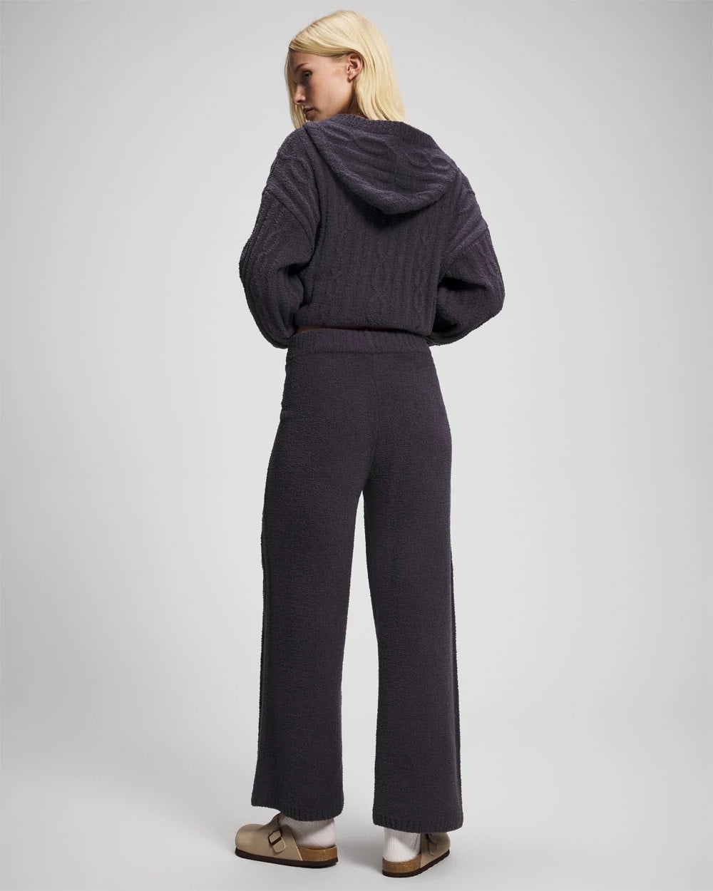 Cable Knit Plush Ankle Pant - GRAY INK | Soma on sale