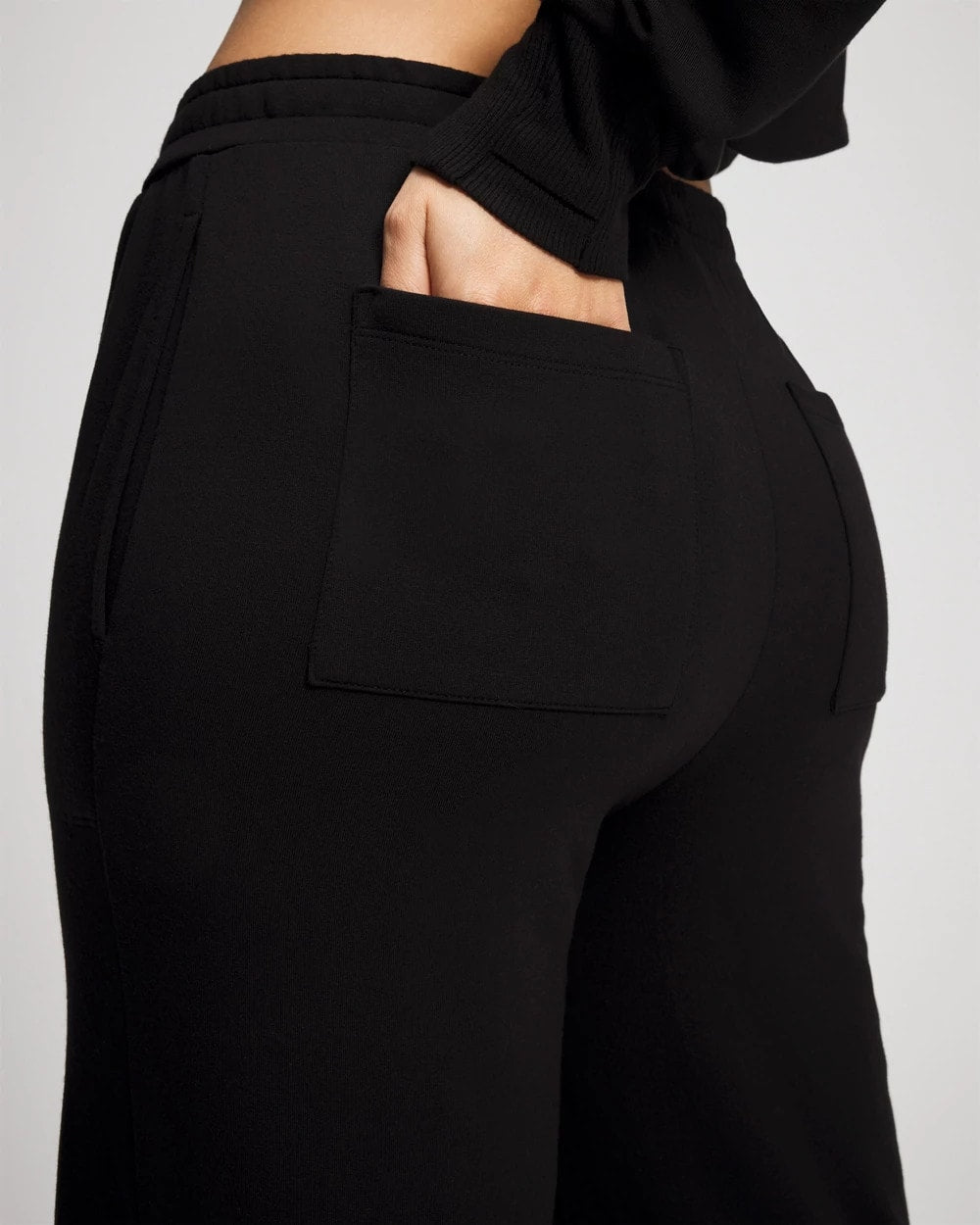 Ultrasoft Fleece Straight Leg Pant - BLACK | Soma Online
