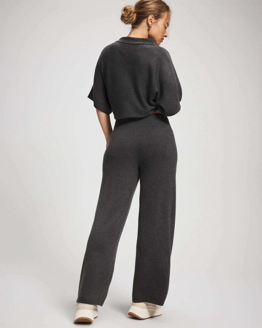 Premier Knit Sweater Wide Leg Pant - HEATHER QUARTZ | Soma discount