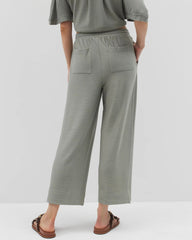 Crinkle Knit Wide Leg Pant - RESTORATION GREEN | Soma for sale