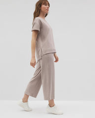 Wide Leg Crop Pant - HEATHER MINK | Soma for sale