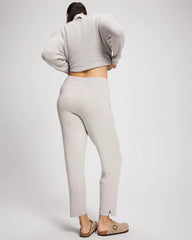 Premier Knit Straight Leg Ankle Pant - HEATHER STONE | Soma discount