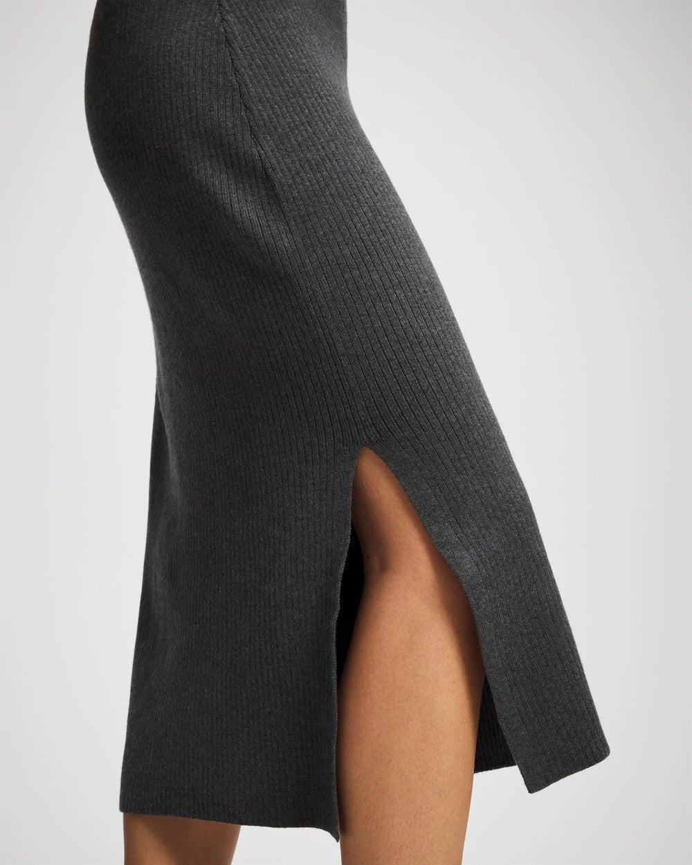 Premier Knit Sweater Midi Skirt - HEATHER QUARTZ | Soma on sale