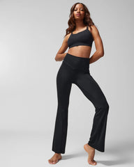 24/7 High-Waist Mini Flare Leggings - BLACK | Soma Online