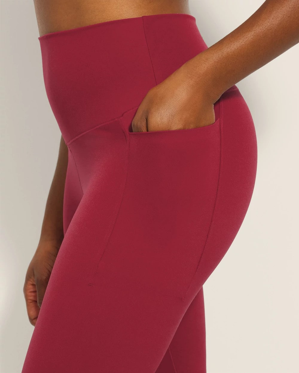 High-Waist Pocket Leggings - RED FLIRT | Soma on sale