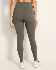 High-Waist Pocket Leggings - DARK GRAY OLIVE | Soma outlet