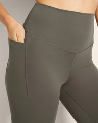 High-Waist Pocket Leggings - DARK GRAY OLIVE | Soma outlet