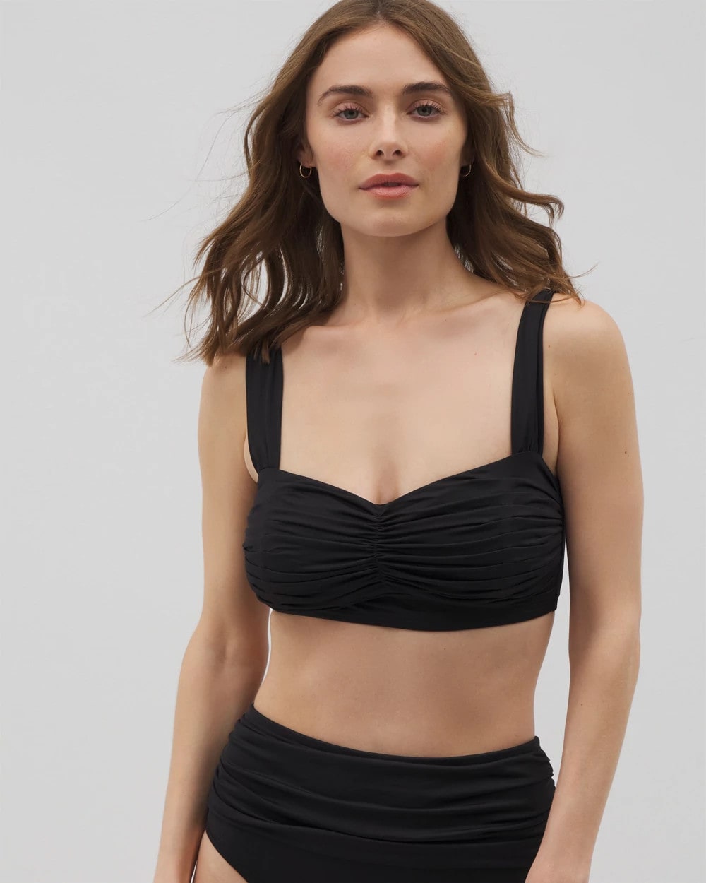 Soma Swim Ruched Bikini Top - BLACK | Soma near me