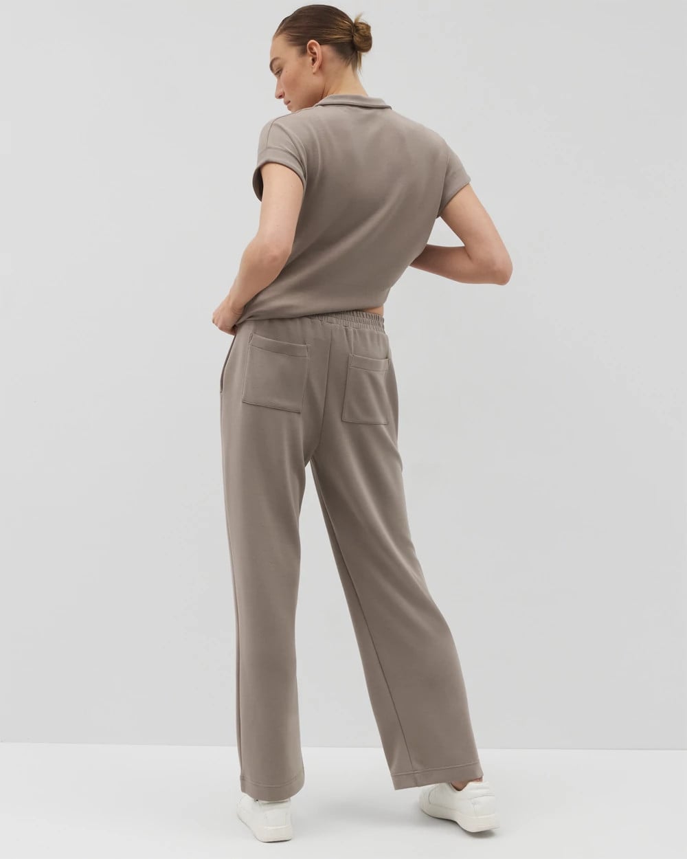 Wide Leg Pant - SMOKED TRUFFLE | Soma discount