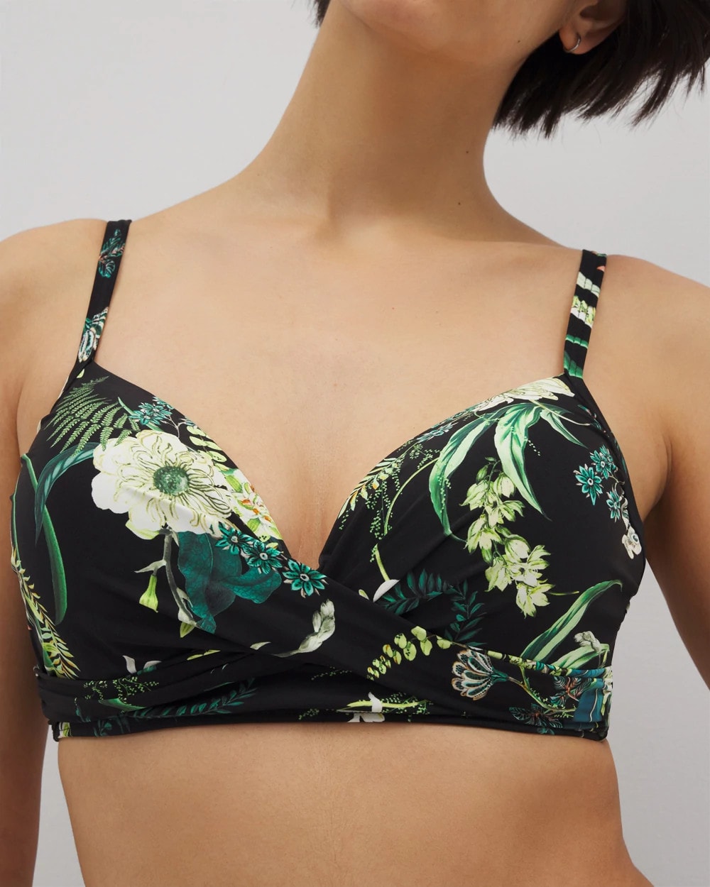Twist Bikini Top - TROPICAL TWIST BLACK | Soma on sale