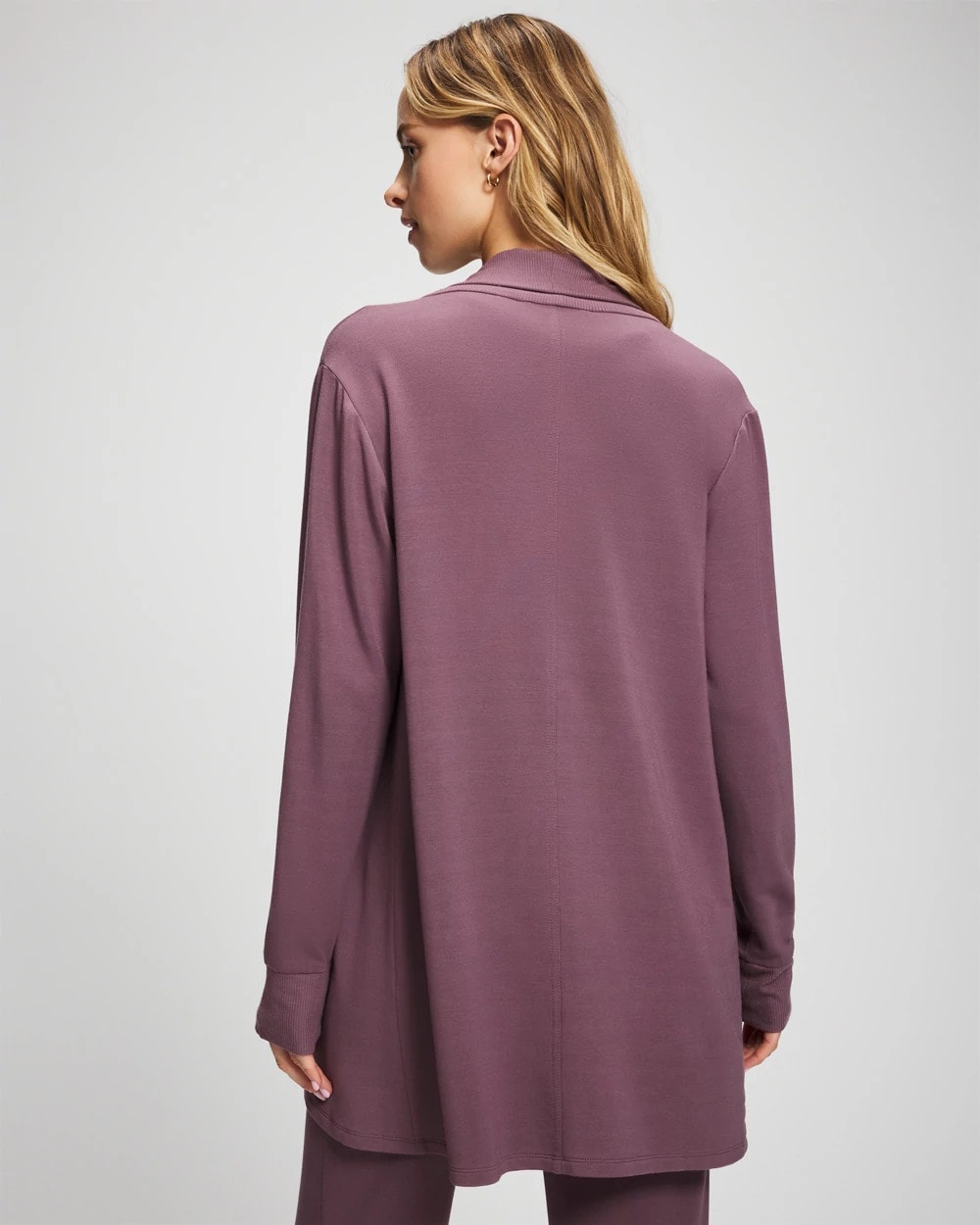 Ultrasoft Fleece Cardigan - PURPLE FLINT | Soma discount