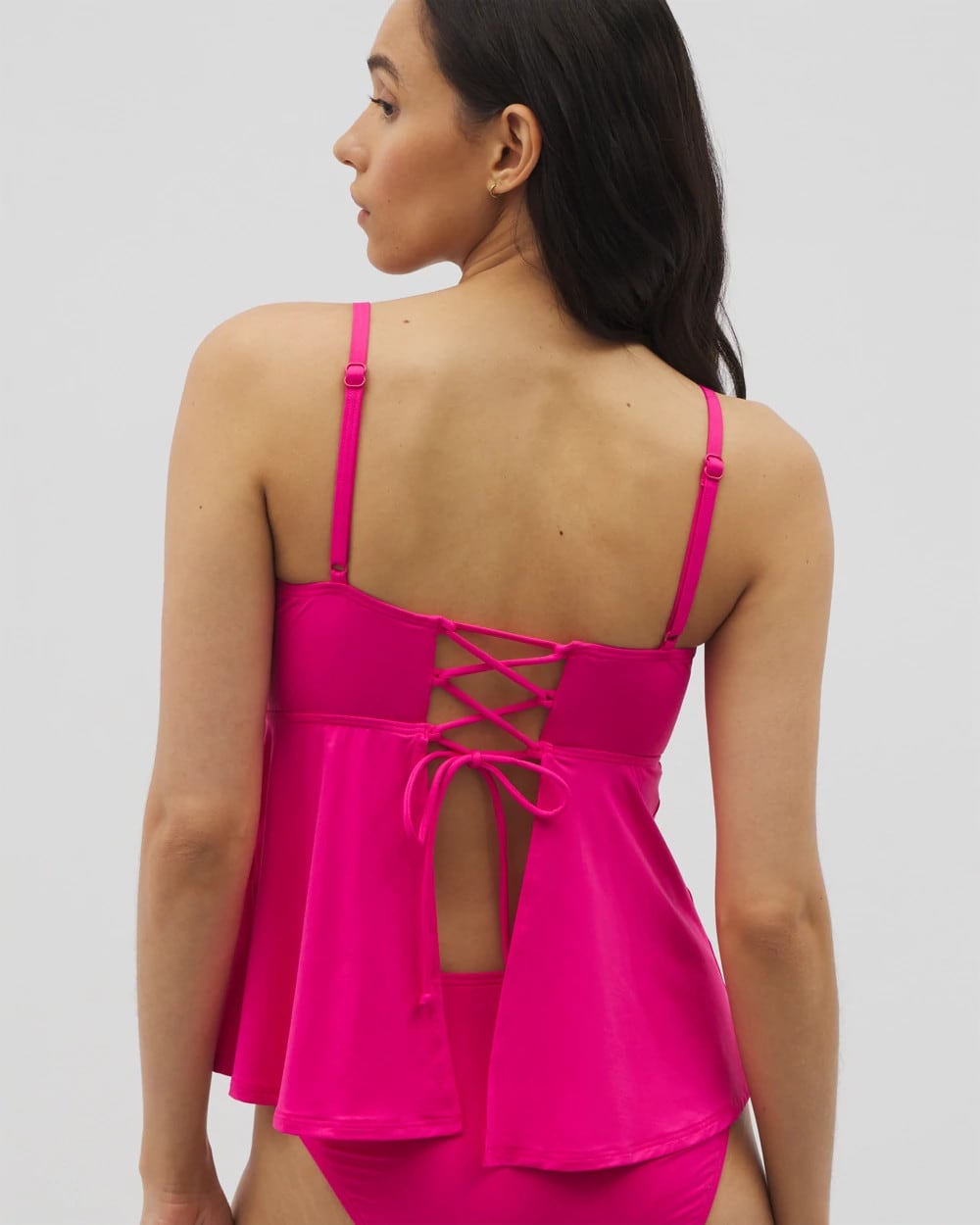 Soma Swim Flyaway Tankini Top - CAMELLIA ROSE | Soma near me