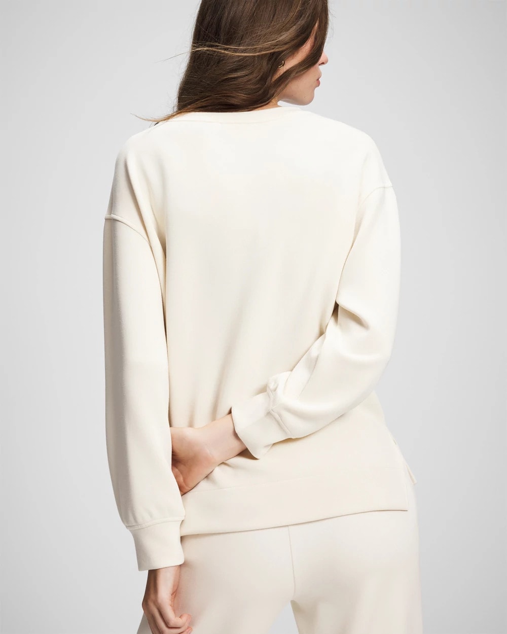 Modern Modal Crewneck Sweatshirt - PARCHMENT | Soma sale